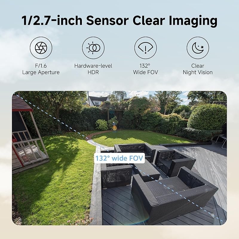 Xiaomi BW400 Pro Outdoor Camera Set 2.5K 132° Wide Angle 10000mAh Security Cam gallery