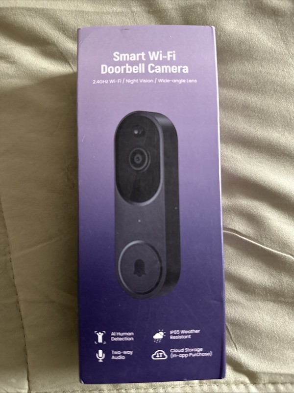 Smart Doorbell Camera 2.4GHz WiFi Night Vision