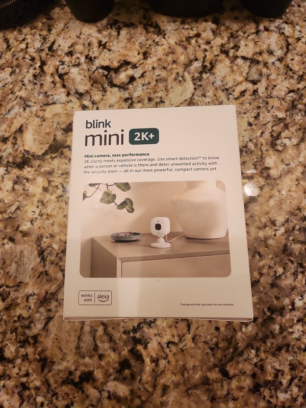 Blink Mini 2K+ Plug-In Indoor/Outdoor Smart Security Camera (2-Pack) gallery