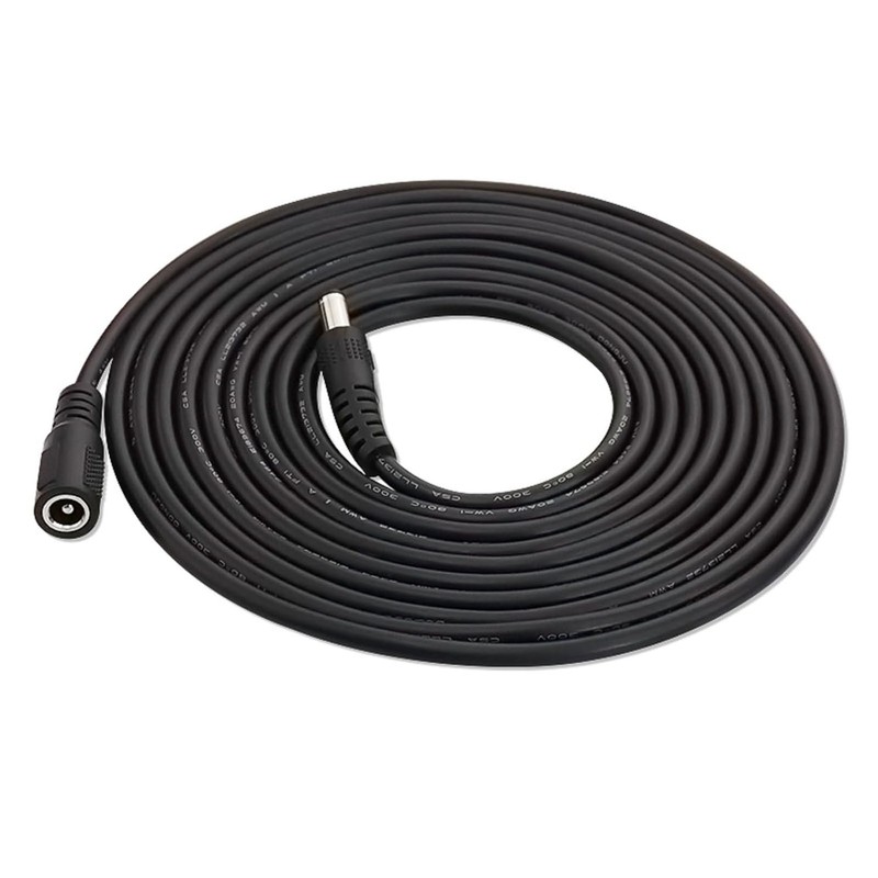 Extension Power Cable for Starlink mini, 10Ft Female to Male DC 10 Ft, Black