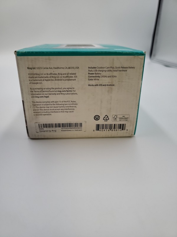 Ring Outdoor Cam Plus Battery - New With Dirty Retail Box gallery