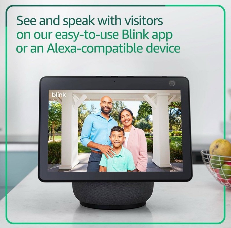 Blink Video Doorbell System with Head-to-Toe HD View, Sync Module Core included gallery