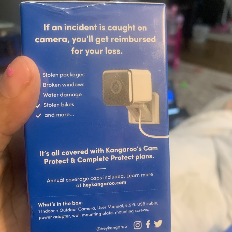 Kangaroo Indoor/Outdoor Wired 1080P Security Camera White (A0009) Brand New gallery