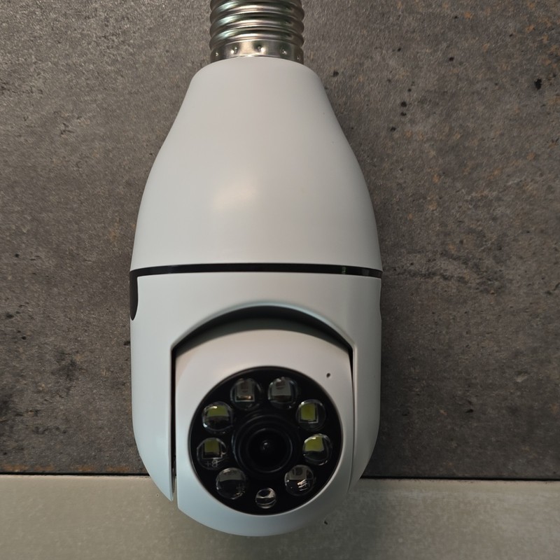 XY-3820 WiFi Bulb Camera 1080p White, Alexa, Night Vision, Motion Detect