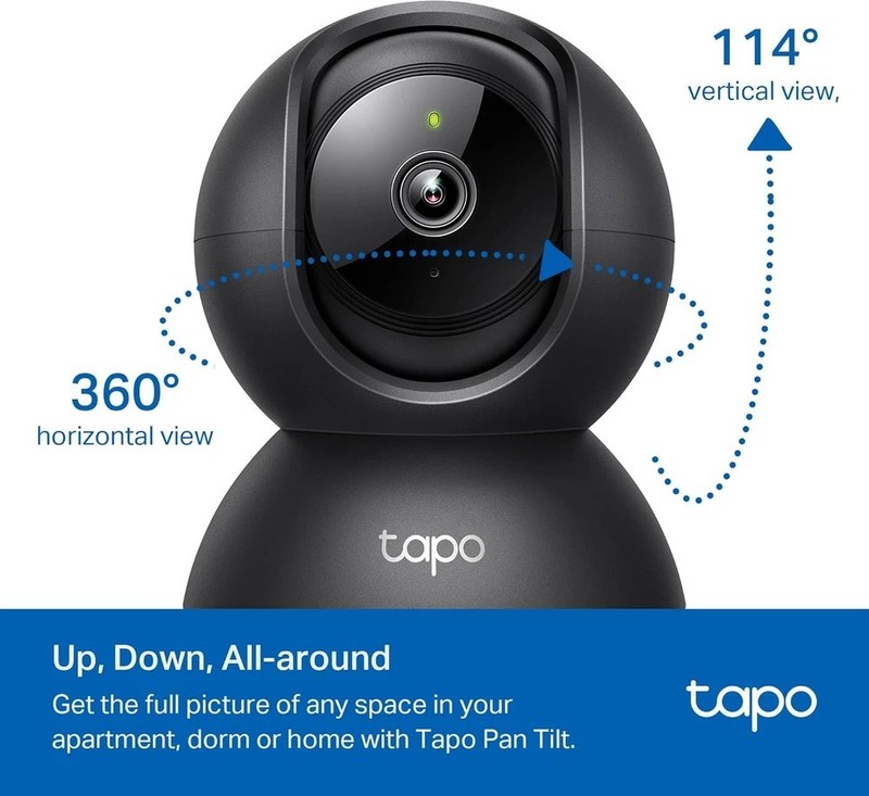 Tapo by TP-Link Pan/Tilt Security Camera for Baby Monitor, Pet Black gallery