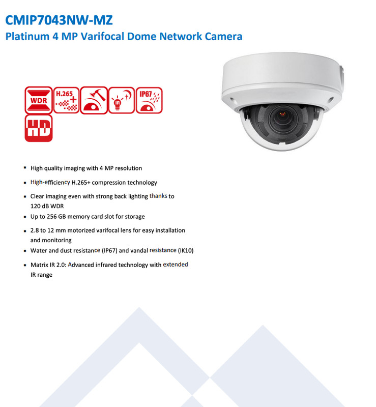 CMIP7043NW-MZ 4MP Camera gallery