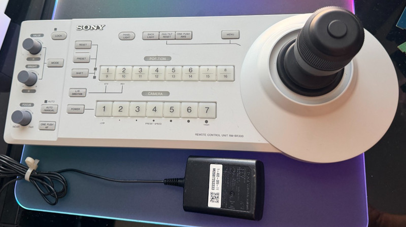 Sony RM-BR300 Remote Control Unit for Sony PTZ Cameras w A/C. Working!