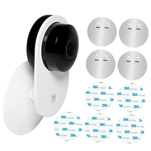 4 Pack Indoor Wall Mount for Yi Home Security Camera, No Punching, Extremely