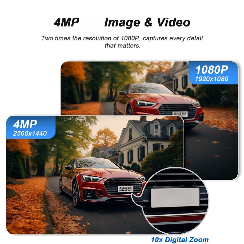 4MP Wireless Security Camera WiFi Solar Battery Camera Audio Monitor CCTV Color gallery