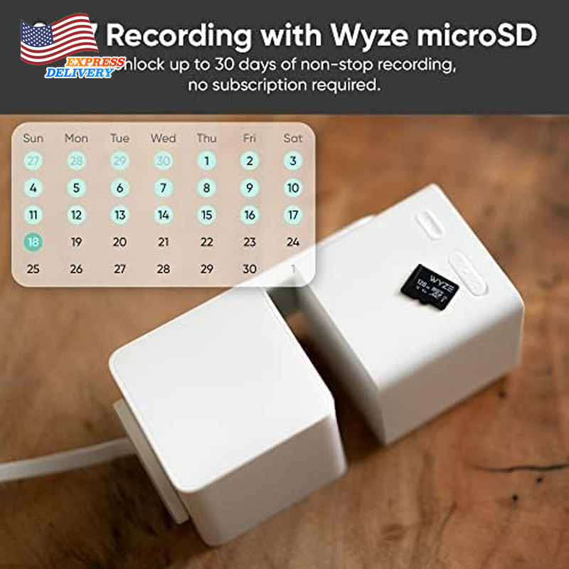 Wi-Fi Smart Home Security Camera with Color Night Vision 2-Way Audio 2-Pack gallery