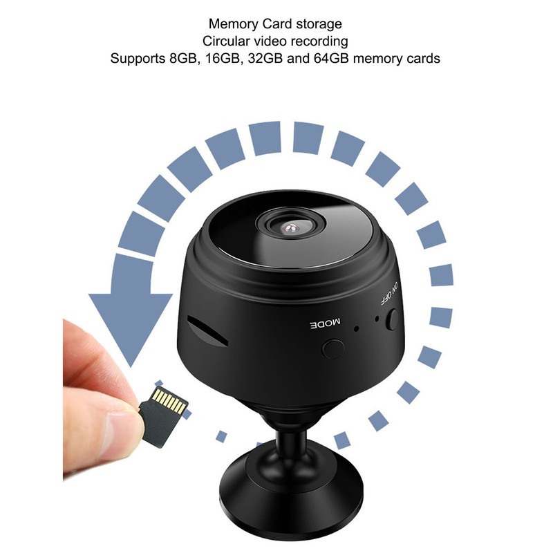 Mini Security Camera 720P HD Remote Viewing Magnetic Small WiFi Wireless Vi EKKZ gallery