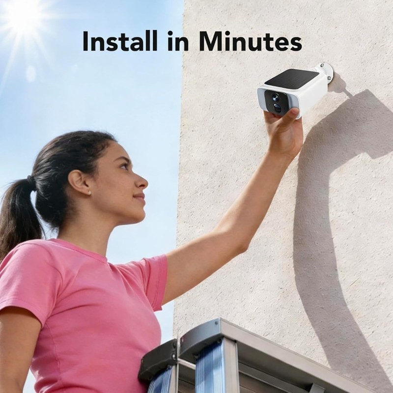 Solar Security Camera 4MP WiFi 2.4/5GHz Outdoor Color Night Vision gallery