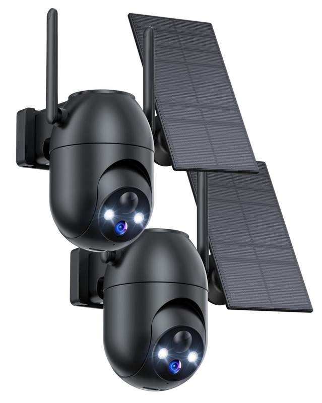Security Cameras Wireless Outdoor Solar: 2K WiFi Camera for Home Security Sys…