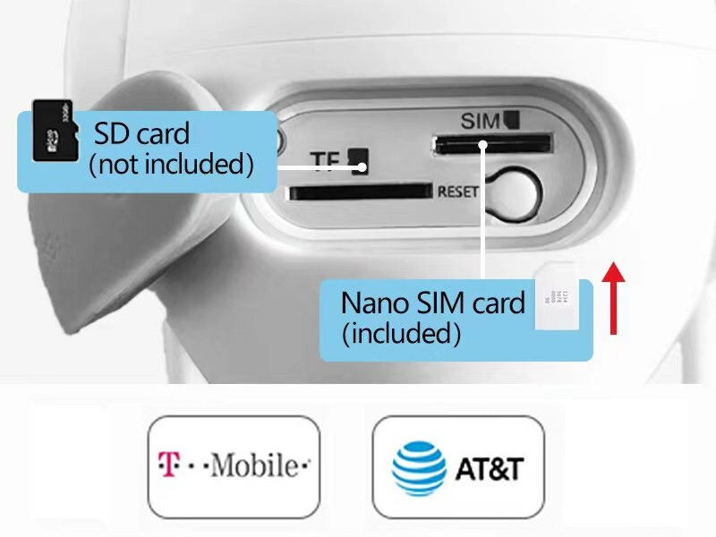 5MP 4G LTE Cellular Security Camera Solar - SIM Card, Wireless Outdoor No WiFi gallery
