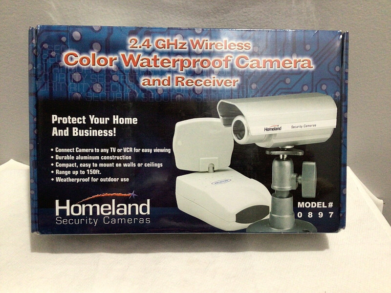 ~ Homeland Security 897N 2.4 GHz Wireless Color Waterproof Camera and Receiver