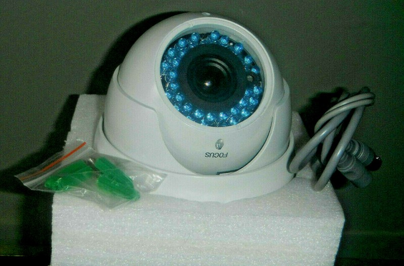Color Vandal Turret Dome Large Camera 12VDC 3.5mm-8mm Varifocal Lens gallery