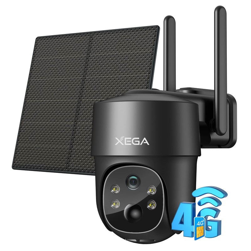 4G LTE Cellular Security Camera Solar with SIM Card,Wireless Outdoor No WiFi …