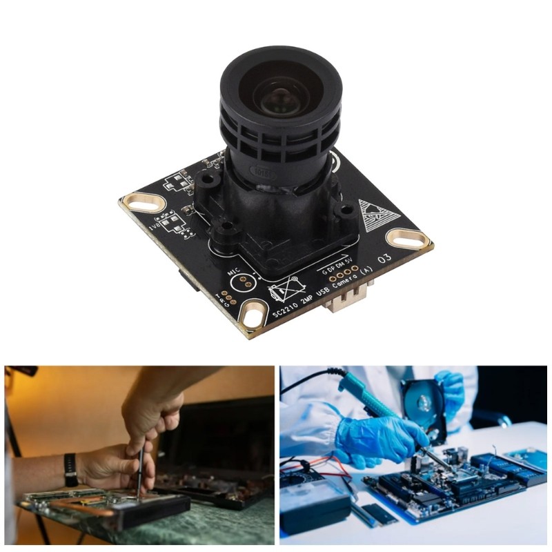 Shutter Camera Module SC2210 Chip 2MP USB Camera USB2.0 Port 110.8 Degree gallery