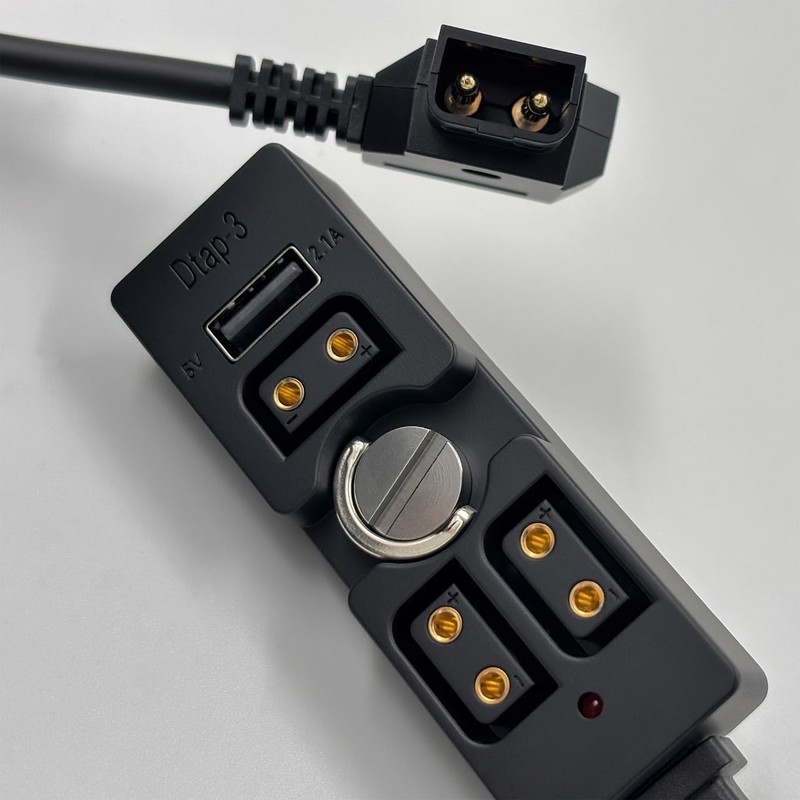 D-Tap to 3 Port D-Tap Female Splitter Hub with USB Output & Indicator Light &... gallery