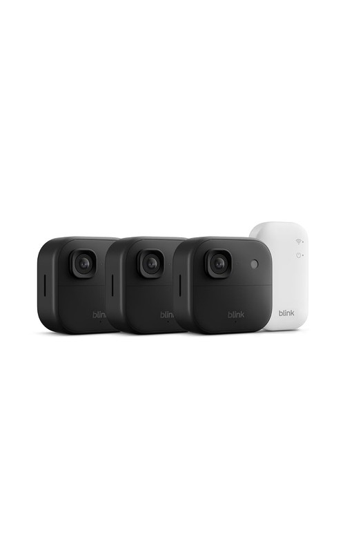 NEW BLINK OUTDOOR 2K+ WIRELESS SECURITY 3 CAMERA SYSTEM - BLACK - SHIPS TODAY gallery