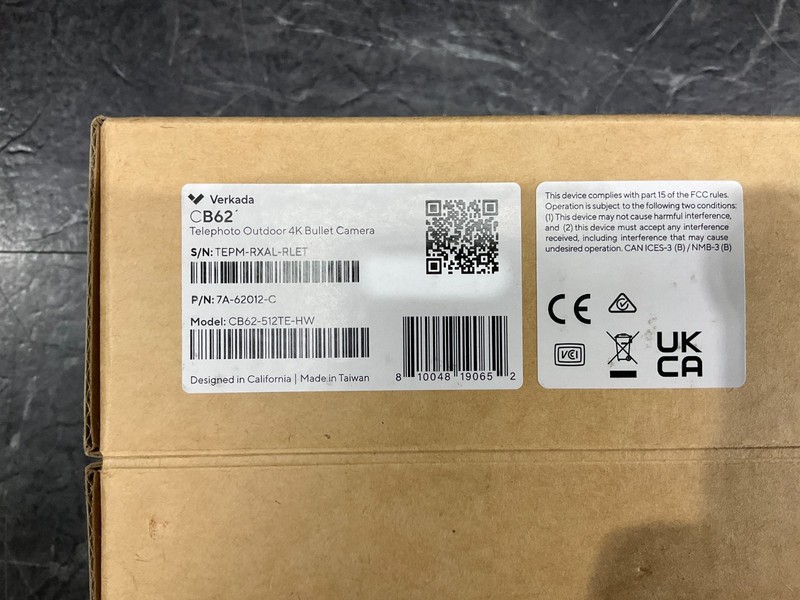 Verkada Outdoor Bullet Camera 8 Megapixel 512GB CB62-512TE-HW ✨❤️✨ BRAND NEW! gallery