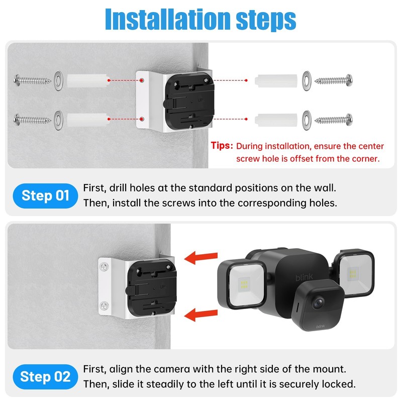 Corner Mount for Blink Outdoor 4 Floodlight /Blink Out Door 3 Floodlight ,Per... gallery