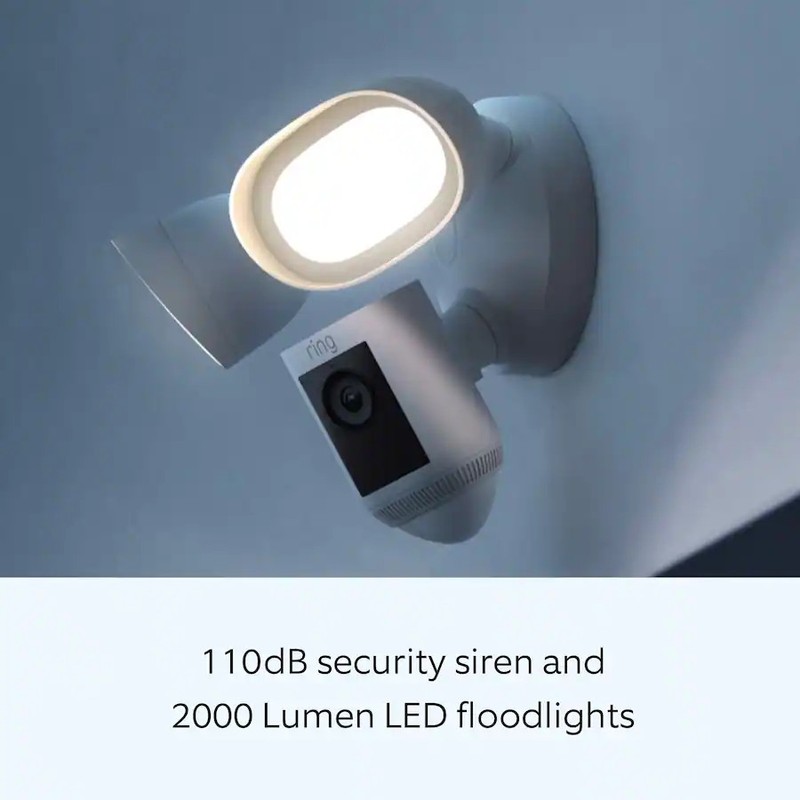 BRAND NEW Ring Floodlight Cam Wired Pro with Bird’s Eye View and 3D Motion gallery