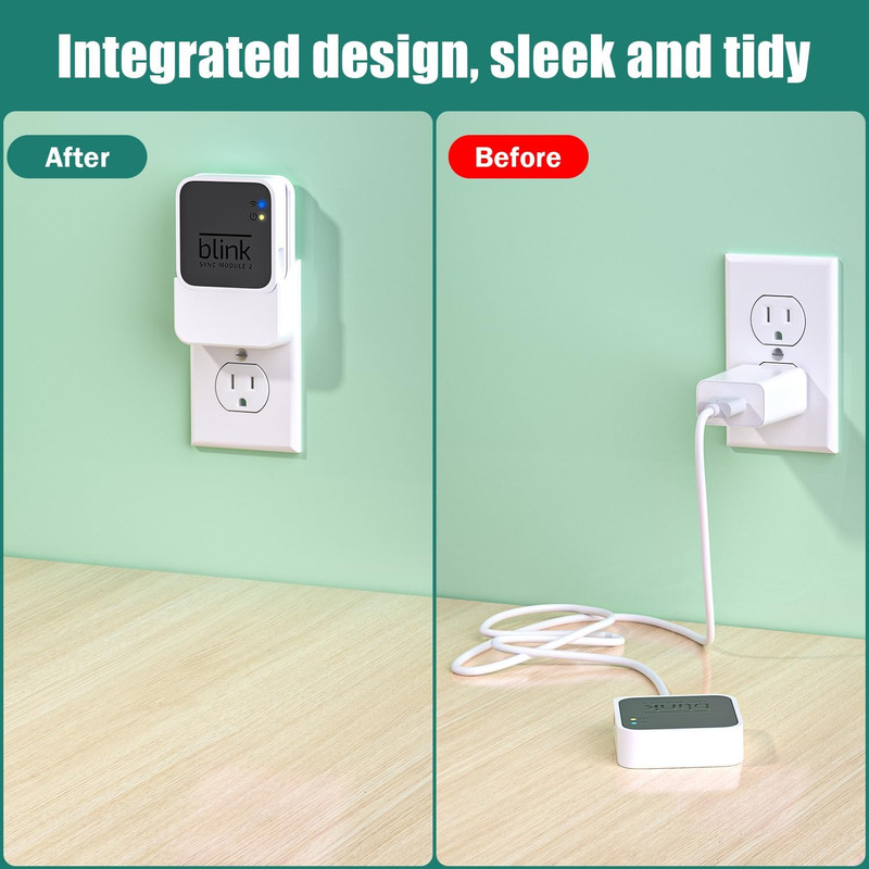 Outlet Wall Mount for Blink Sync Module 2, 2-In-1 Charging Station(Mount & Charg gallery