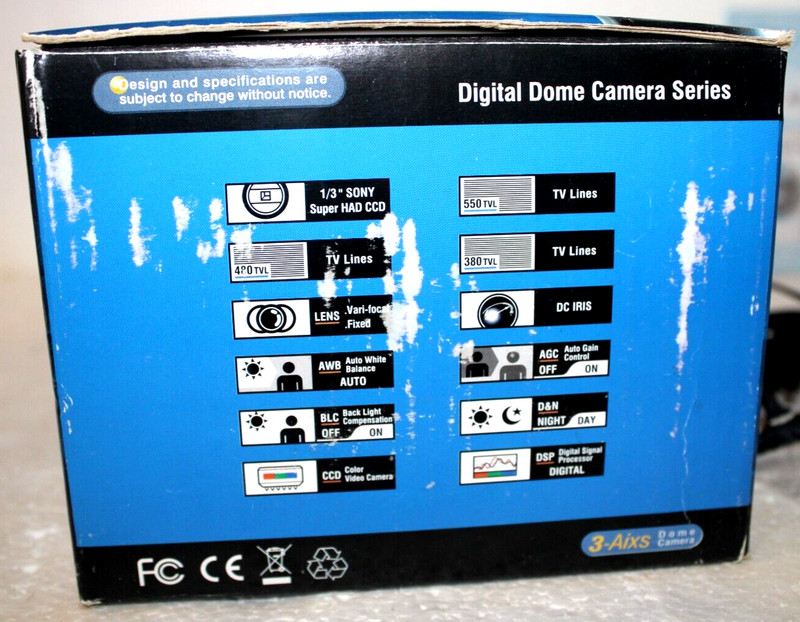 3-Axis Digital Color Dome Security Camera 1/3" Sony Super HAD CCD SO3-HND49 gallery