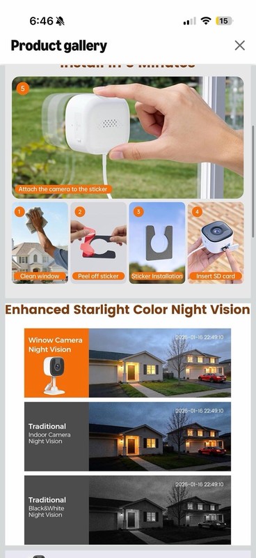 Brand New 2 Pack 3MP 2K Window Camera，2.4Ghz & 5Ghz WiFi Wireless gallery