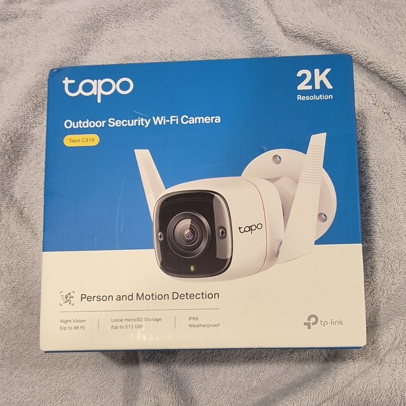 Tapo C310 2K 3MP Outdoor Wi-Fi Camera Night Vision Motion 2-Way Alexa