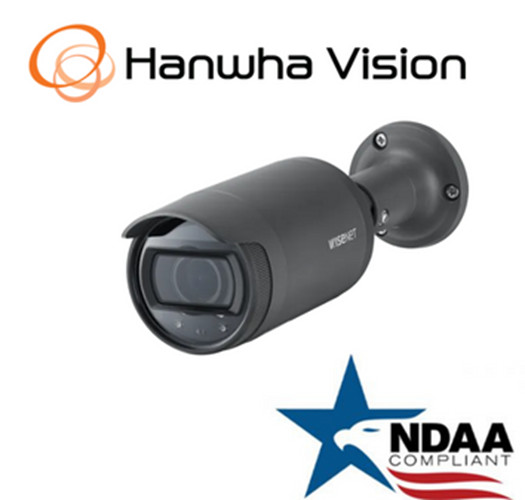 Hanwha Techwin LNO-6012R 2MP PoE IP Security Bullet Camera 2.8mm Fixed Lens