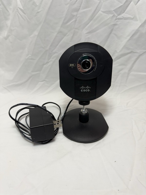 Cisco WVC80N Wireless-N Internet Home Monitoring Camera w/ AC Adapter And Mount