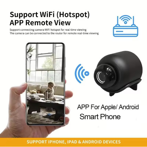 New X5Mini Night Vision 1080P Wireless Surveillance Camera Lightweight Clear Por gallery