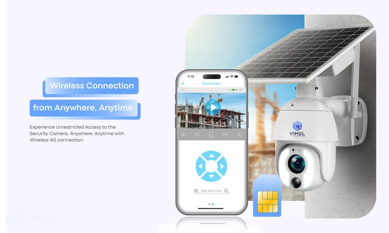 Wireless Security Camera 4G Optical Zoom 10X Outdoor Solar Powered 24/7 LIVE gallery