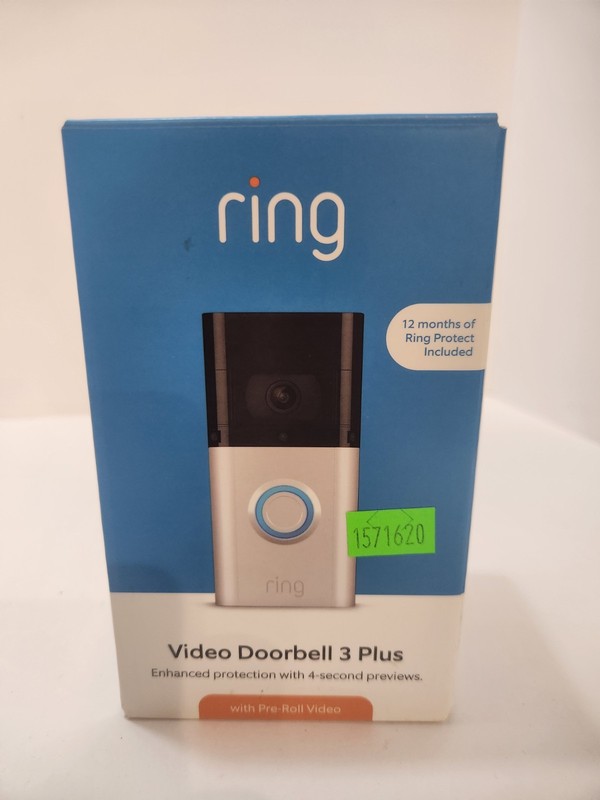 Ring Wireless Outdoor Video Doorbell New Open Box Video Doorbell 3 Plus