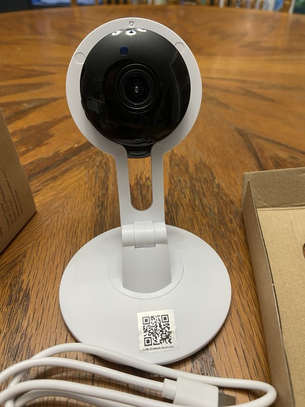 Whale Vision JS-K218 Indoor Wi-Fi IP Camera 2K Motion Tracking AI White/Black gallery