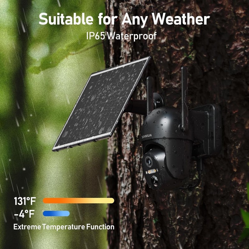 4G LTE Cellular Solar Security Camera Wireless Outdoor, No WiFi Solar Powered... gallery