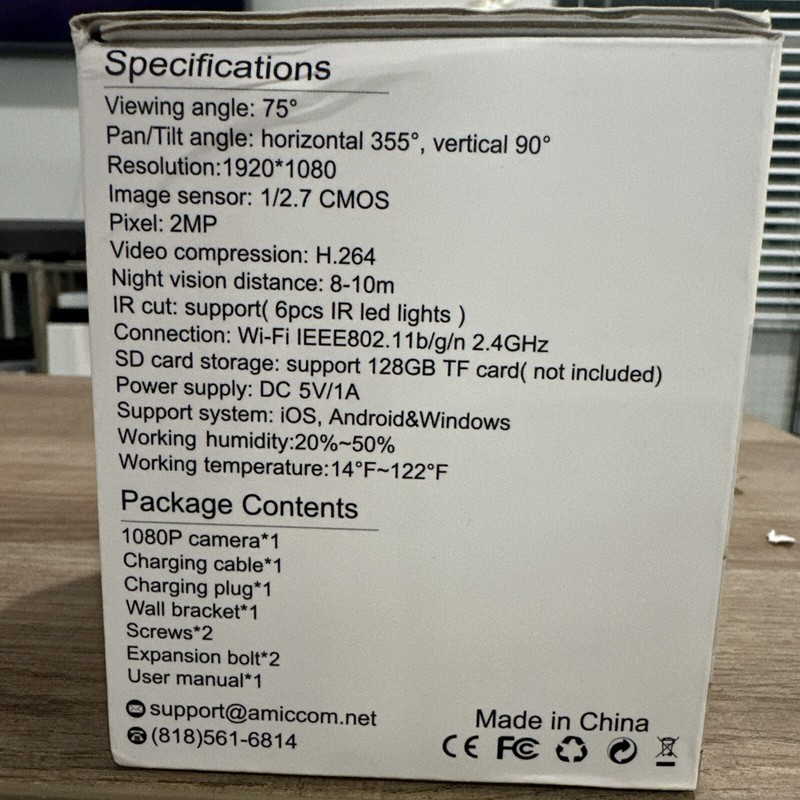 Amiccom HD PTZ IP Camera Wifi HD gallery