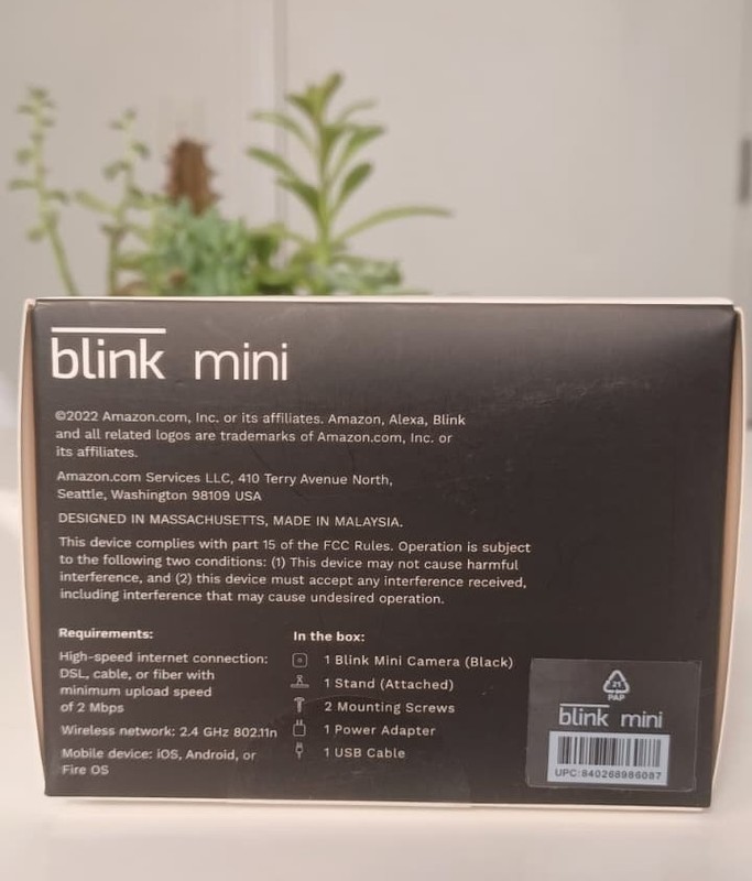 Blink Mini Compact indoor plug-in smart security camera, 1080p HD Brand New gallery