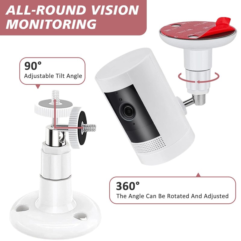 Wall Mount Kit, 360° Rotation & 90° Tilt, VHB Adhesive, Compatible with Arlo gallery