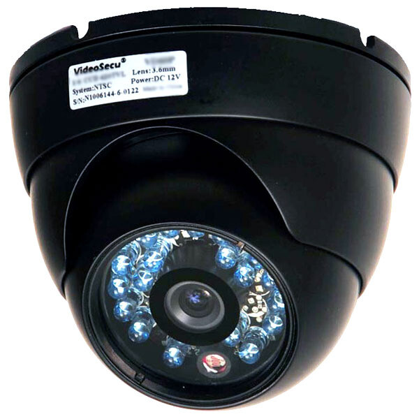 Build-in CCD Wide Angle Len Security Dome Camera Video Outdoor Night & Power 1O4 gallery