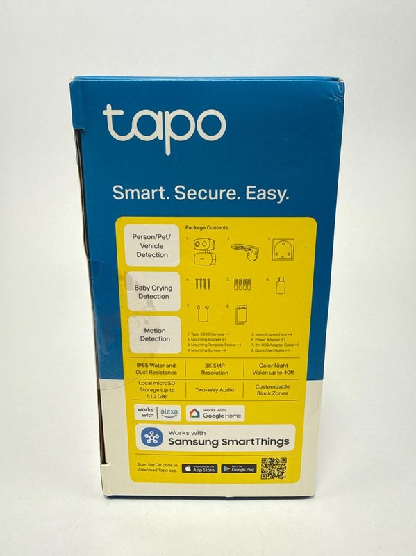 Tapo 3K 5MP Pan Tilt Indoor Outdoor Security Camera 360 Motion Tracking WiFi gallery