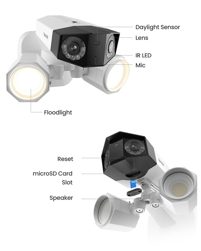 4K PoE Security Camera Duo Floodlight PoE, 180° Ultra-Wide Angle gallery