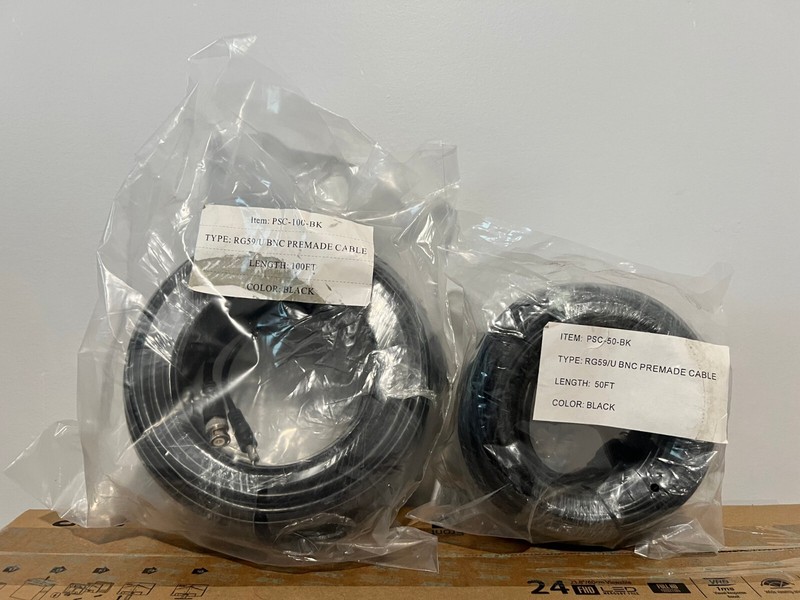 InvidTech PD1B-4NH, 4 Cameras, Acer KA 2 series 24 inch. cable Home Surveillance gallery