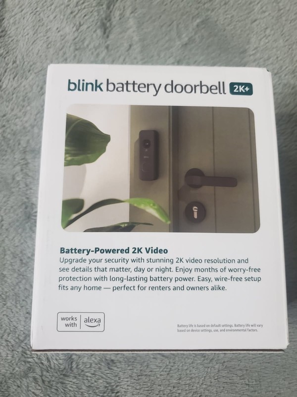 Blink - Battery Doorbell 2K+ Sync Module Core included Wireless video doorb... gallery