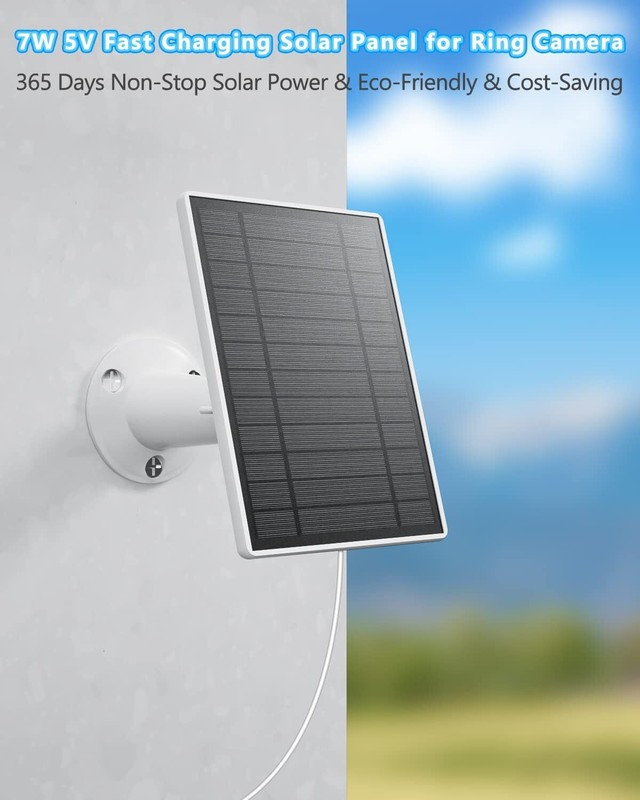 2x7W Solar Panel Charger for Ring Stick Up Cam Battery & Spotlight Cam Battery gallery