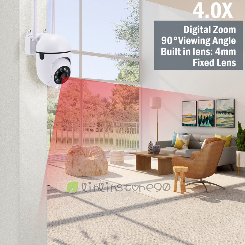 Outdoor WiFi 1080P Cameras for Home Security 360° View & 2-Way Audio Cameras gallery