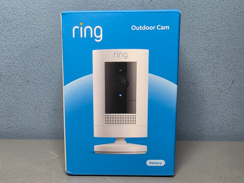 Ring Battery Outdoor Cam 2.4GHz WiFi White App Control New & Sealed