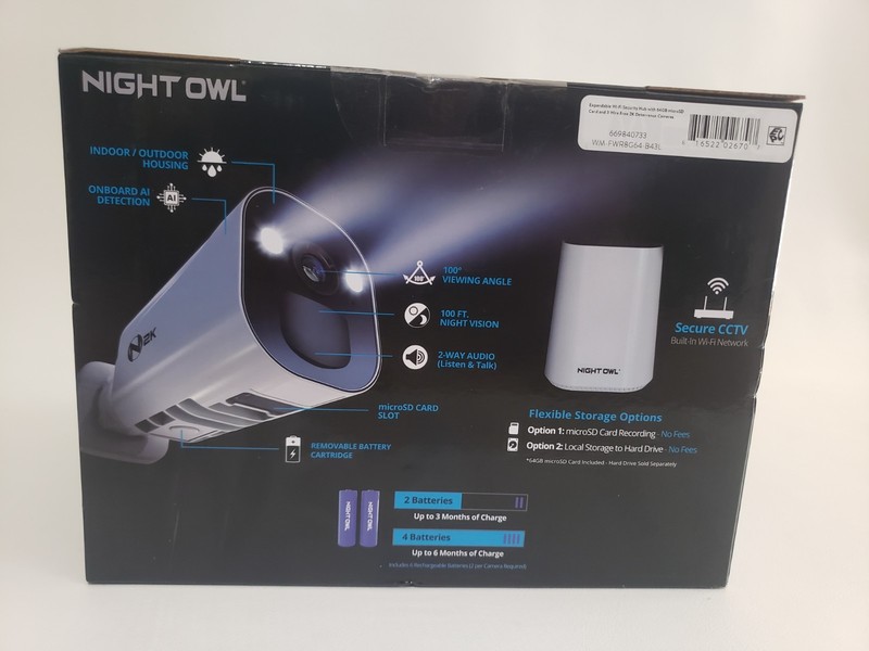 Night Owl 2K HD Battery Wi-FI Security System Cameras ( 3 Pack ) New gallery